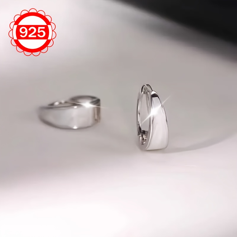 925 Silver Circle Earrings Pair for Women